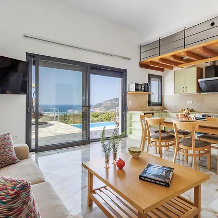 וילה Aether Retreat - Private Pools & Aegean Views *