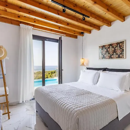Aether Retreat - Private Pools & Aegean Views וילה סקופלוס טאון