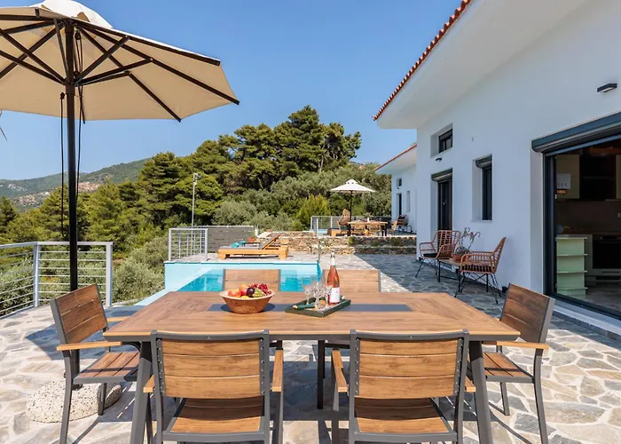 Βίλα Aether Retreat - Private Pools & Aegean Views *