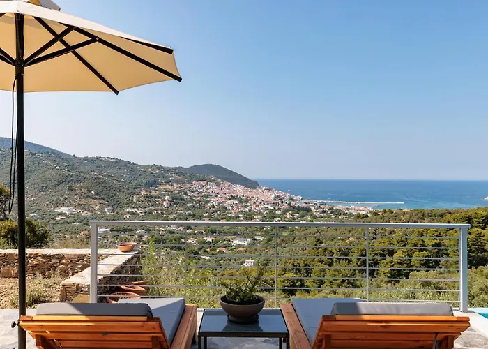 Βίλα Aether Retreat - Private Pools & Aegean Views Σκόπελος